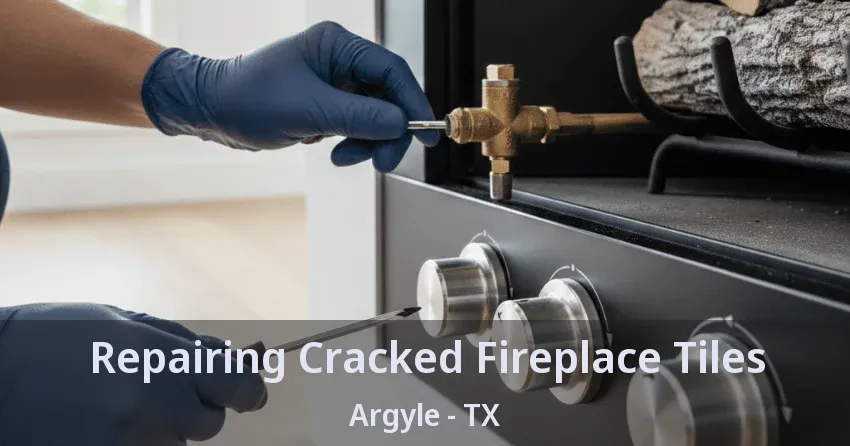 Repairing Cracked Fireplace Tiles Argyle - TX