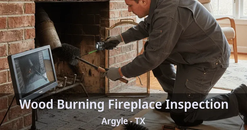 Wood Burning Fireplace Inspection Argyle - TX